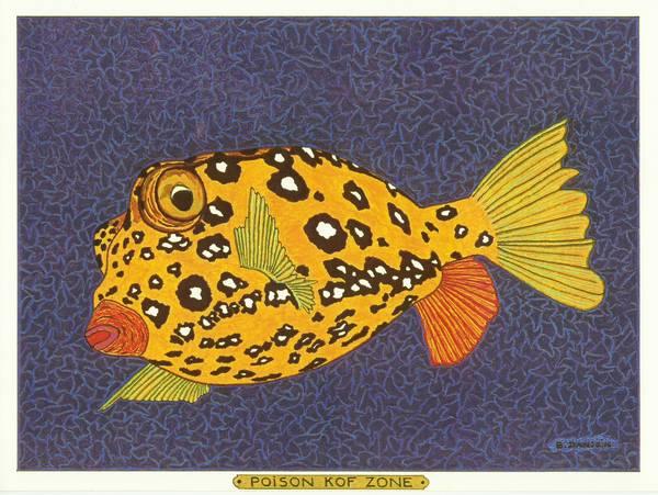 Poisson coffre jaune - Bernard DANJOIN